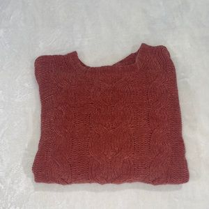American Eagle burgundy knit sweater